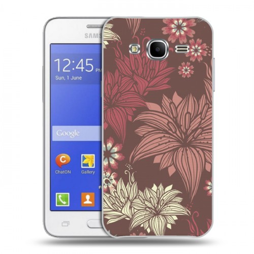 Дизайнерский силиконовый чехол для Samsung Galaxy J7 Цветочные паттерны