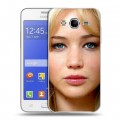 Дизайнерский силиконовый чехол для Samsung Galaxy J7 Дженнифер Лоуренс