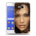 Дизайнерский пластиковый чехол для Samsung Galaxy J7 Дженнифер Лопес