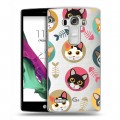 Полупрозрачный дизайнерский пластиковый чехол для LG G4 S Прозрачные кошки