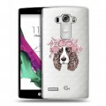 Полупрозрачный дизайнерский пластиковый чехол для LG G4 S Прозрачные собаки