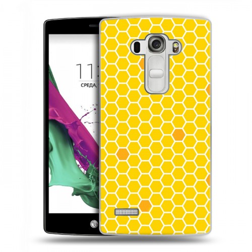 Дизайнерский пластиковый чехол для LG G4 S Пчелиные узоры