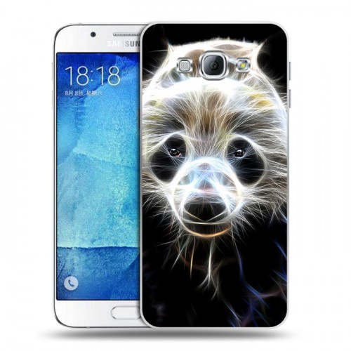 Дизайнерский пластиковый чехол для Samsung Galaxy A8 Пламенные животные