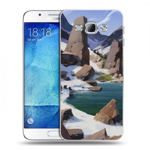 Дизайнерский пластиковый чехол для Samsung Galaxy A8 Романтика путешествий