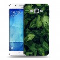 Дизайнерский пластиковый чехол для Samsung Galaxy A8 Нуарные листья