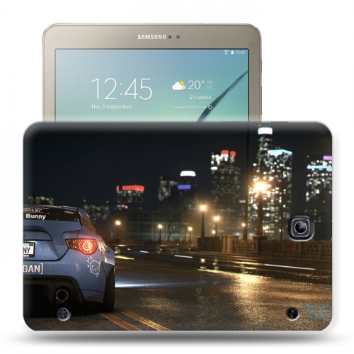 Дизайнерский силиконовый чехол для Samsung Galaxy Tab S2 8.0 Need For Speed