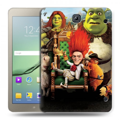 Дизайнерский силиконовый чехол для Samsung Galaxy Tab S2 8.0 Шрек