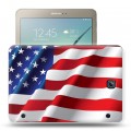 Дизайнерский силиконовый чехол для Samsung Galaxy Tab S2 8.0 флаг сша