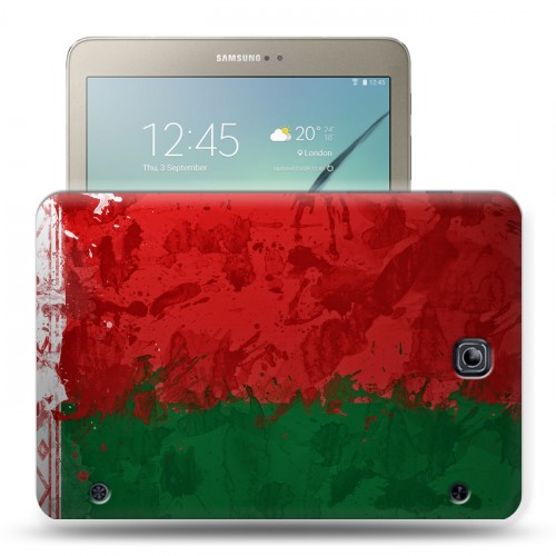 Дизайнерский силиконовый чехол для Samsung Galaxy Tab S2 8.0 Флаг Белоруссии