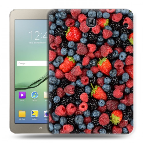 Дизайнерский силиконовый чехол для Samsung Galaxy Tab S2 8.0 Ягоды