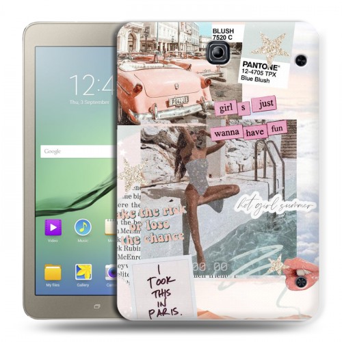 Дизайнерский силиконовый чехол для Samsung Galaxy Tab S2 8.0 Коллаж