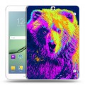 Дизайнерский силиконовый чехол для Samsung Galaxy Tab S2 9.7 Животный поп-арт