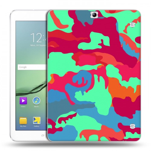 Дизайнерский силиконовый чехол для Samsung Galaxy Tab S2 9.7 Кислотный камуфляж