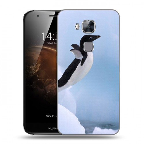 Дизайнерский силиконовый чехол для Huawei G8 Пингвины