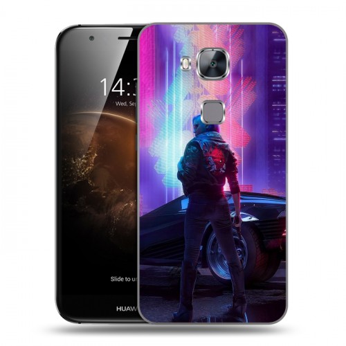 Дизайнерский силиконовый чехол для Huawei G8 Cyberpunk 2077