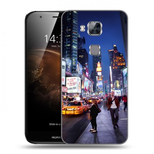 Дизайнерский пластиковый чехол для Huawei G8 Нью-Йорк