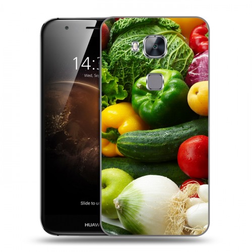 Дизайнерский пластиковый чехол для Huawei G8 Овощи
