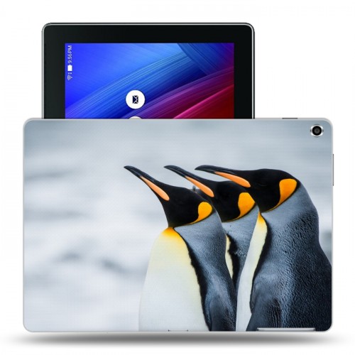 Дизайнерский силиконовый чехол для ASUS ZenPad 10 Пингвины