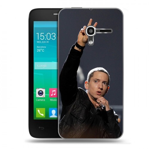 Дизайнерский пластиковый чехол для Alcatel One Touch Pop D3 Eminem