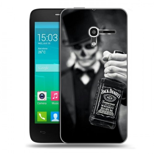 Дизайнерский пластиковый чехол для Alcatel One Touch Pop D3 Jack Daniels