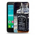 Дизайнерский пластиковый чехол для Alcatel One Touch Pop D3 Jack Daniels