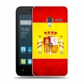 Дизайнерский пластиковый чехол для Alcatel One Touch Pixi 3 (4.5) флаг Испании