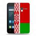 Дизайнерский пластиковый чехол для Alcatel One Touch Pixi 3 (4.5) Флаг Белоруссии