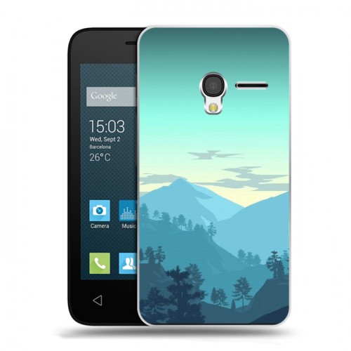 Дизайнерский пластиковый чехол для Alcatel One Touch Pixi 3 (4.5) Романтика путешествий