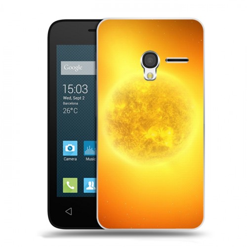 Дизайнерский пластиковый чехол для Alcatel One Touch Pixi 3 (4.5) Солнце