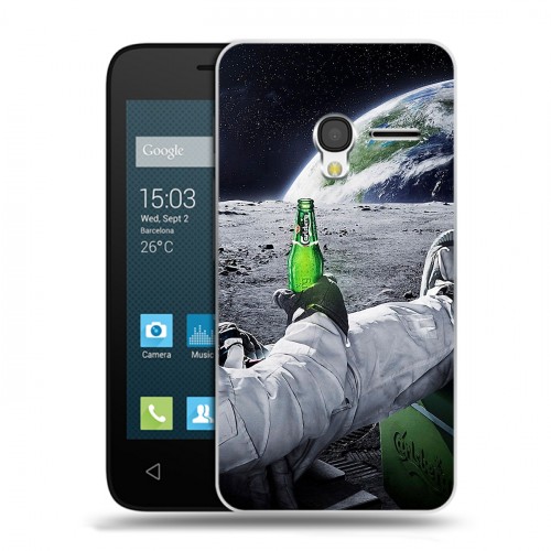 Дизайнерский пластиковый чехол для Alcatel One Touch Pixi 3 (4.5) Космонавт