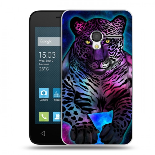 Дизайнерский пластиковый чехол для Alcatel One Touch Pixi 3 (4.0) Яркие животные