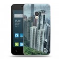 Дизайнерский пластиковый чехол для Alcatel One Touch Pixi 3 (4.0) Гонконг