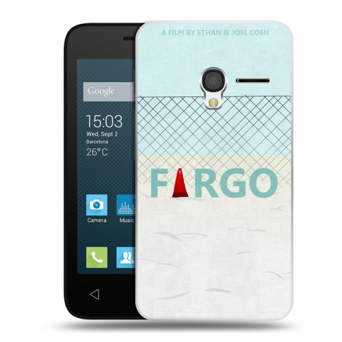 Дизайнерский пластиковый чехол для Alcatel One Touch Pixi 3 (4.0) Фарго