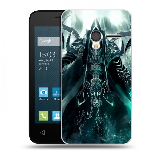 Дизайнерский пластиковый чехол для Alcatel One Touch Pixi 3 (4.0) Diablo