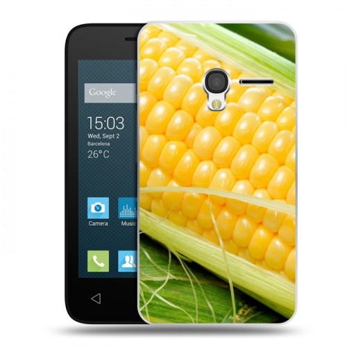 Дизайнерский пластиковый чехол для Alcatel One Touch Pixi 3 (4.0) Кукуруза