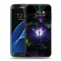Дизайнерский силиконовый с усиленными углами чехол для Samsung Galaxy S7 Абстракции Фрактал