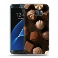 Дизайнерский силиконовый с усиленными углами чехол для Samsung Galaxy S7 Конфеты