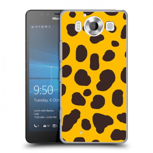 Дизайнерский пластиковый чехол для Microsoft Lumia 950 Узоры шкур