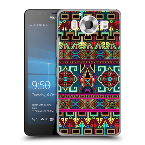 Дизайнерский пластиковый чехол для Microsoft Lumia 950 Тибетские искусства