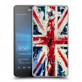 Дизайнерский пластиковый чехол для Microsoft Lumia 950 Флаг Британии