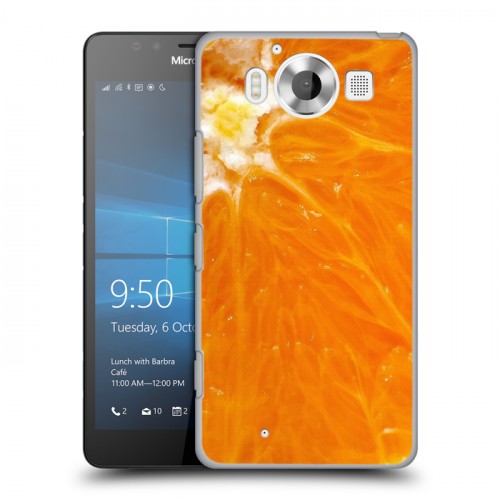 Дизайнерский пластиковый чехол для Microsoft Lumia 950 Апельсины