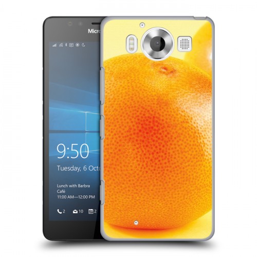 Дизайнерский пластиковый чехол для Microsoft Lumia 950 Апельсины