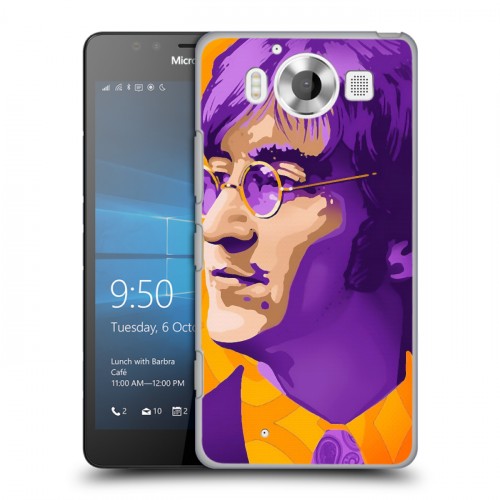 Дизайнерский пластиковый чехол для Microsoft Lumia 950 Джон Леннон