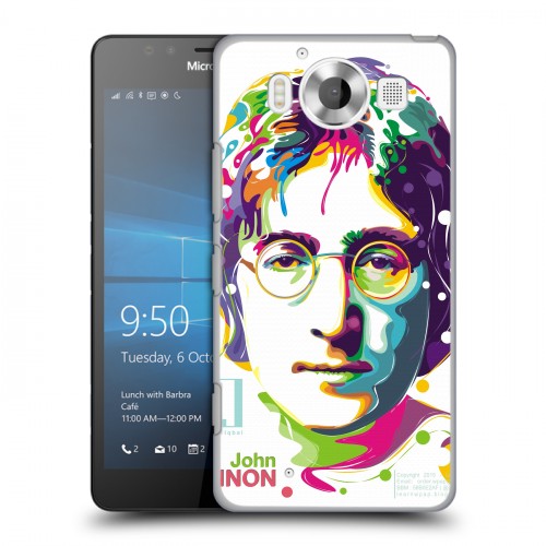 Дизайнерский пластиковый чехол для Microsoft Lumia 950 Джон Леннон