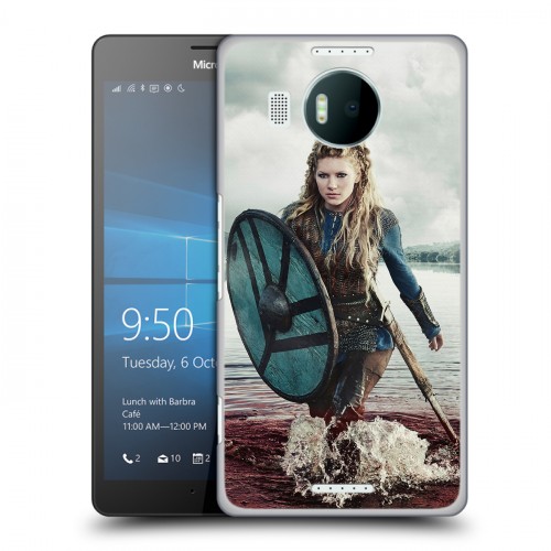 Дизайнерский пластиковый чехол для Microsoft Lumia 950 XL викинги