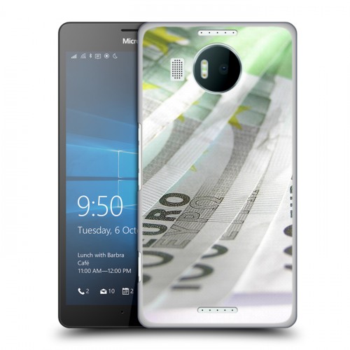 Дизайнерский пластиковый чехол для Microsoft Lumia 950 XL Текстуры денег
