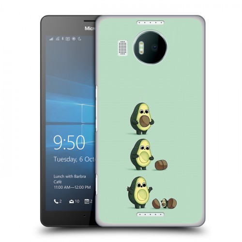 Дизайнерский пластиковый чехол для Microsoft Lumia 950 XL Авокадо мама