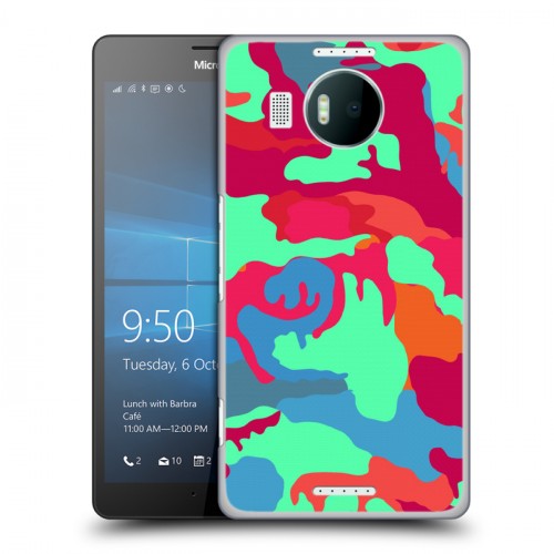 Дизайнерский пластиковый чехол для Microsoft Lumia 950 XL Кислотный камуфляж