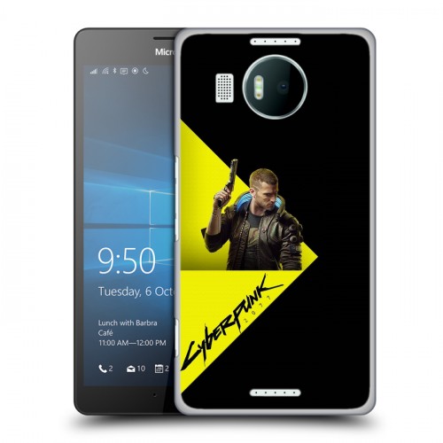 Дизайнерский пластиковый чехол для Microsoft Lumia 950 XL Cyberpunk 2077