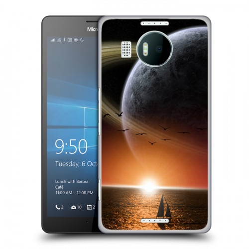 Дизайнерский пластиковый чехол для Microsoft Lumia 950 XL Сатурн